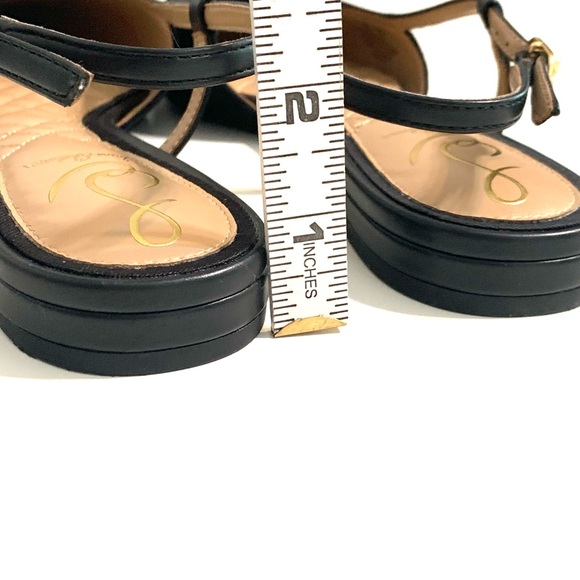 Sam Edelman Black Suede Cohen Slingback Pointed toe Flats Size 7 - Picture 10 of 15